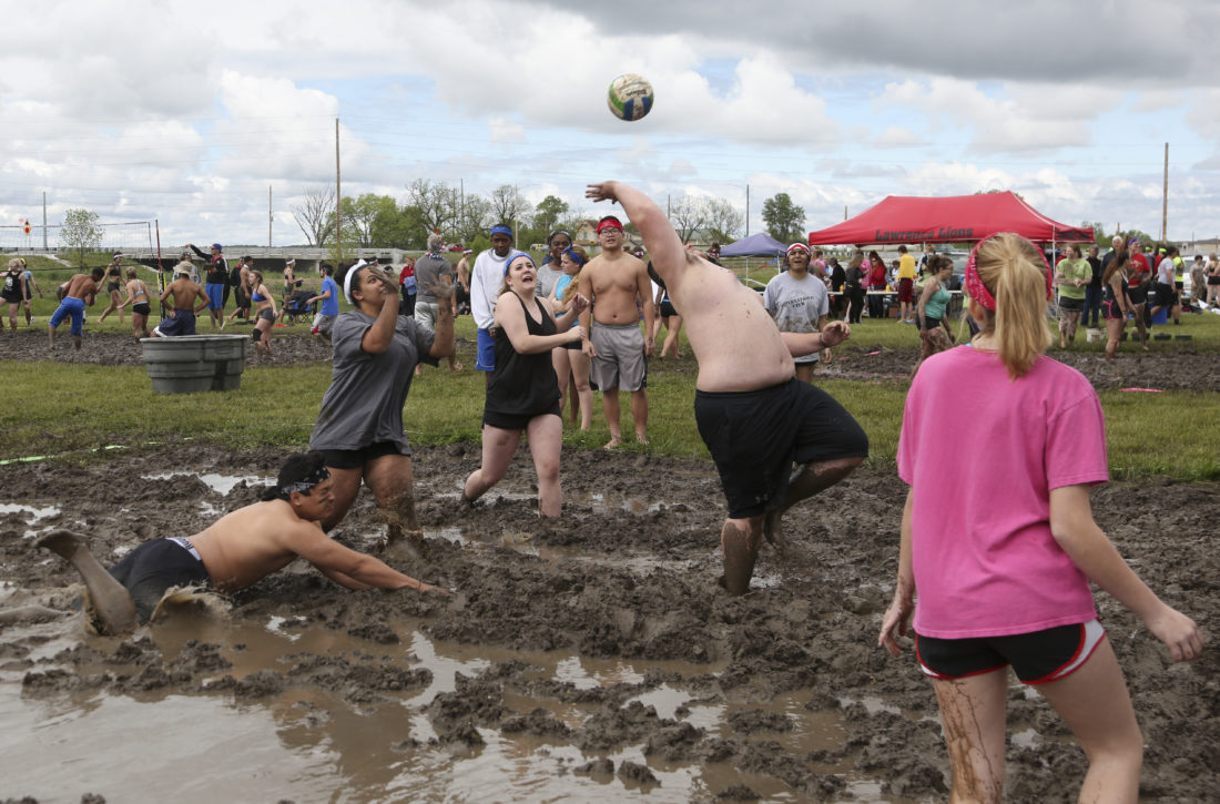 Photo gallery Lawrence High School Mud Volleyball Tournament 2016